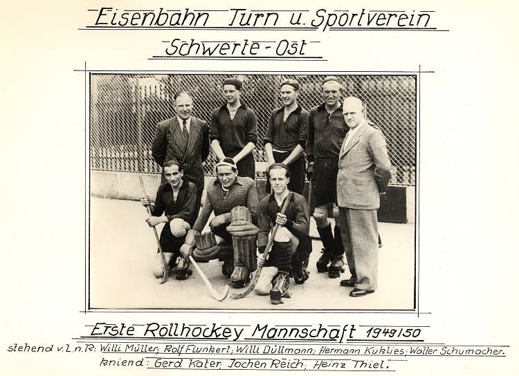 Rollhockeymannschaft von 1949