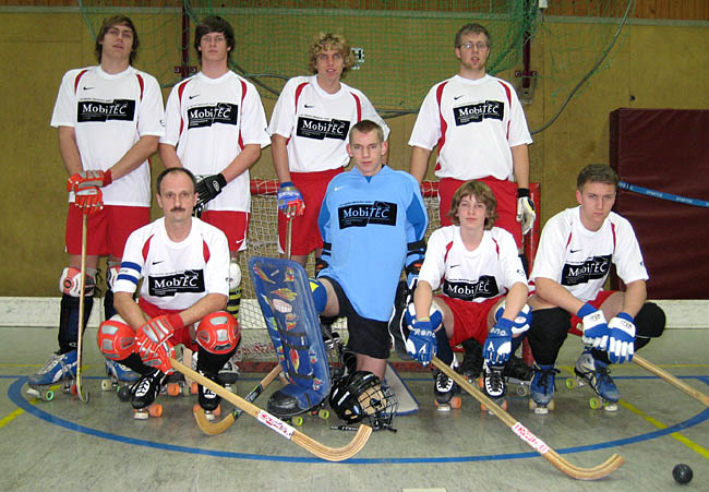 Die Rollhockey-Mannschaft des ERSC-Schwerte