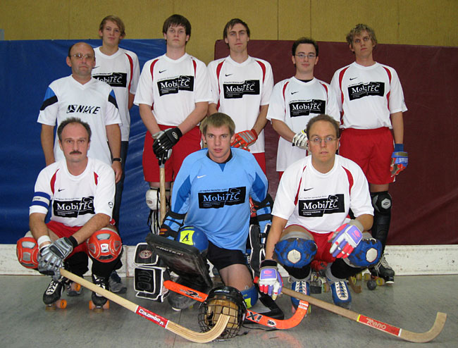 Die Rollhockey-Mannschaft des ERSC-Schwerte